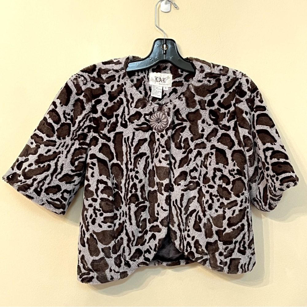 Live a Little Faux Fur Crop Jacket